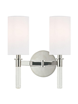 Hudson Valley Wylie 2 Light Wall Sconce