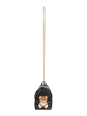 Moschino Teddy Bear Embroidered Mini Backpack