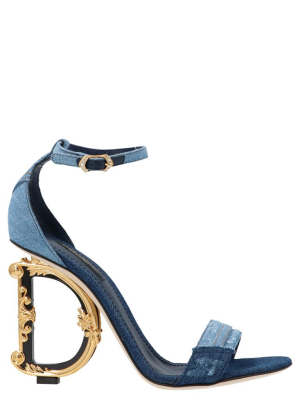 Dolce & Gabbana Dg Heel Denim Sandals