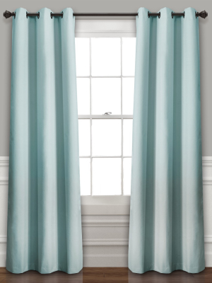 Set Of 2 Absolute Blackout Window Curtain Panels - Lush Décor
