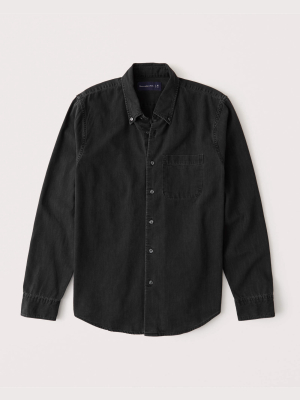 One-pocket Denim Shirt