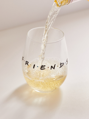 Friends Logo Stemless Wine Glass