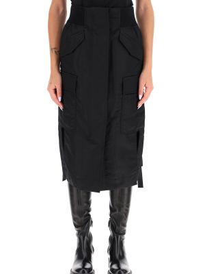 Sacai Side-slit Cargo Midi Skirt