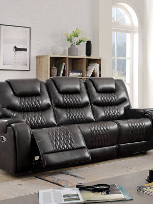 Edansy Upholstered Sofa With 2 Power Recliner And Usb Plug - Homes: Inside + Out