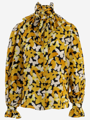 Saint Laurent Butterfly Print Shirt