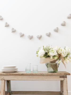 Heart Felt Garland - Gray