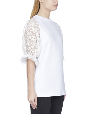 Givenchy Lace Sleeve T-shirt