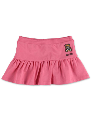 Moschino Kids Teddy Bear Patch Skirt