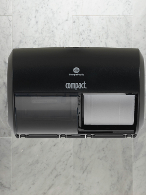 Georgia-pacific Compact 2-roll Side-by-side Coreless Toilet Paper Dispenser By Gp Pro 2724432