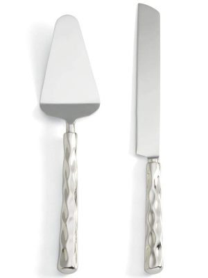 Michael Wainwright Truro Platinum Cake Knife & Server Set