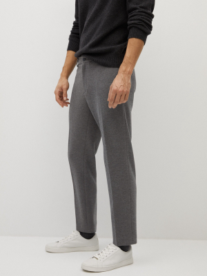 Slim-fit Cotton Pants