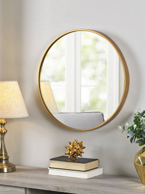 Beckham Round Mirror Gold - Firstime