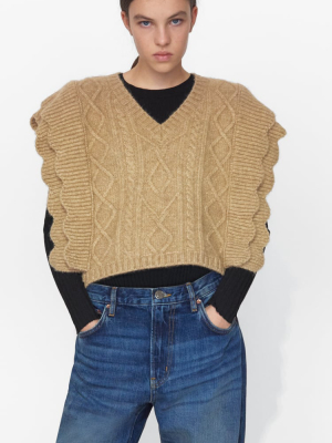 Cable Knit Vest