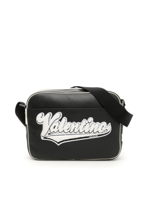 Valentino Logo Applique Messenger Bag