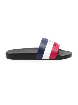 Moncler Logo Embossed Slides