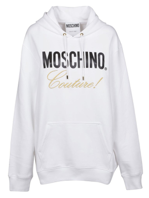 Moschino Logo Print Hoodie