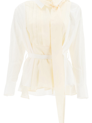 Sacai Contrast Panelled Shirt