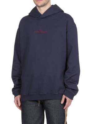 Maison Margiela Logo Embroidered Hoodie