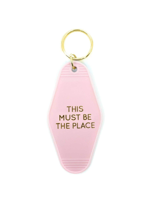 Key Tag - This Must Be The Place (pink)