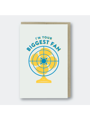 Biggest Fan Letterpress Card - Ps1