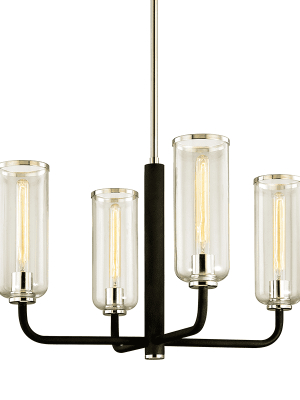 Aeon 4lt Chandelier Carbide Black Polished Nickel