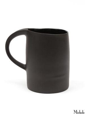 Matte Porcelain Mug Black Set Of 4