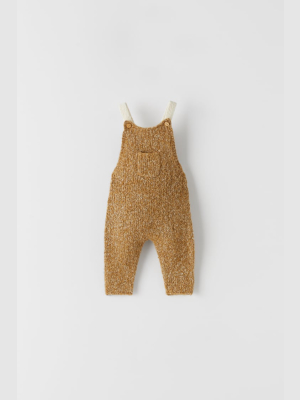 Blended Knit Overalls