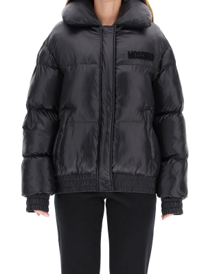 Moschino Teddy Embroidered Puffer Jacket