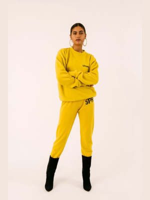 Mustard Logo Sweatshirt