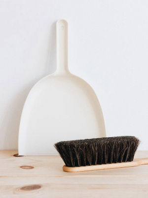 Wood Hand Broom & Dustpan Set