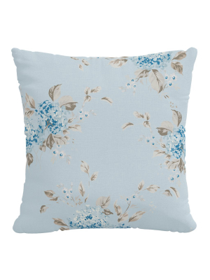 Rachel Ashwell X Cloth & Company - Linen Pillow - Berry Bloom Blue