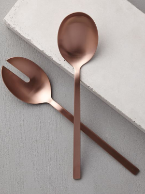 Rose Gold Salad Serving Spoons