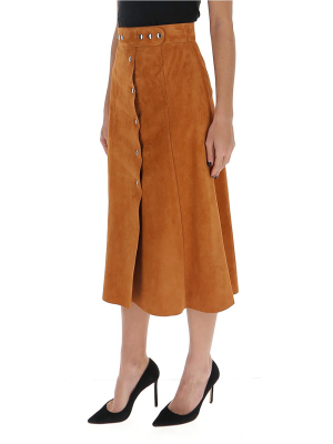 Prada Button-up A-line Skirt