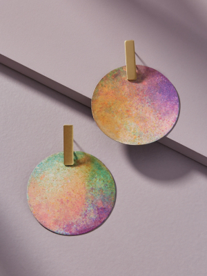 Sibilia Tie-dyed Disc Drop Earrings