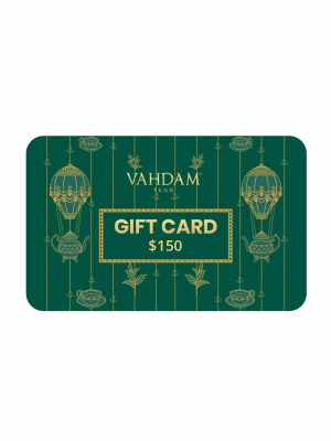 Vahdam E-gift Card 150