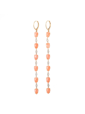 Coral Drop Earrings