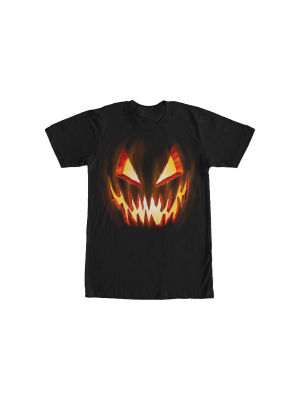 Men's Lost Gods Halloween Evil Pumpkin Face T-shirt