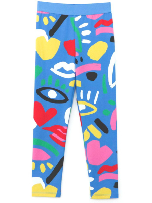 Stella Mccartney Graphic Face Leggings