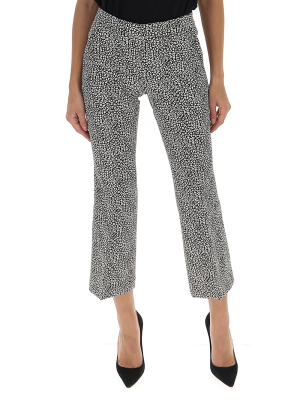 Michael Michael Kors Animal Print Cropped Trousers