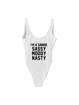 I'm A Savage Sassy Moody Nasty [swimsuit]