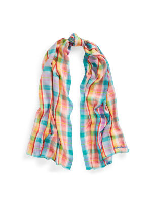 Madras Cashmere-silk Scarf