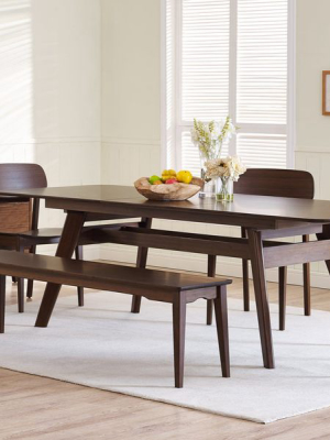 Currant Extendable Dining Table - Black Walnut