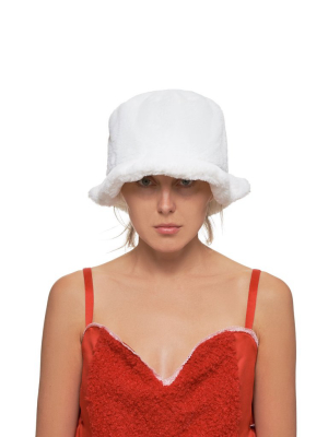 Fur Bucket Hat (c0012-white)