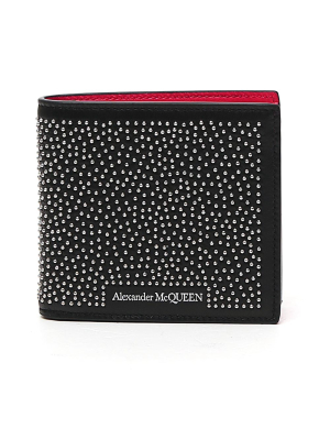 Alexander Mcqueen Studded Billfold Wallet