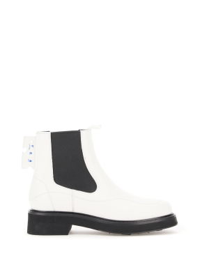 Off-white Chelsea Ankle Boots