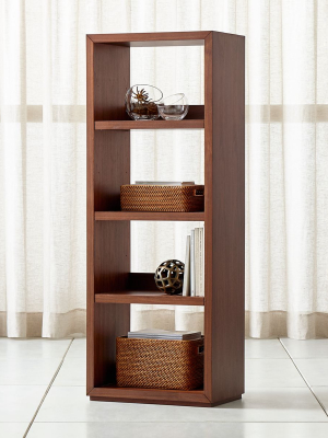 Aspect Walnut Modular Open Bookcase