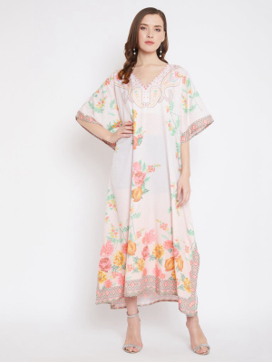 Floral Handmade Kaftan Dress