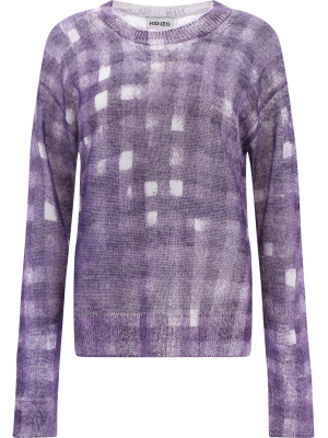 Kenzo Ghost Check Knitted Jumper