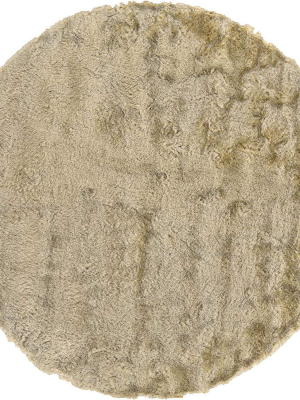 Feizy Indochine Plush Shag Rug - Available In 7 Sizes - Metallic Sheen Cream & Beige