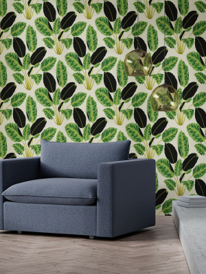 Tempaper Hojas Cubanas Removable Wallpaper